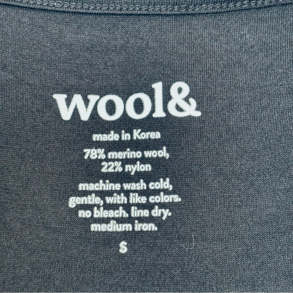 Wool& Merino Wool Rowena Swing Dress Long Sleeves Lagenlook Minimalist Black S - Picture 10 of 11